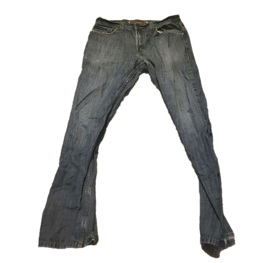 Levi's Slim Straight 5|4 514 W33 L32 Cotton Light Wash Denim